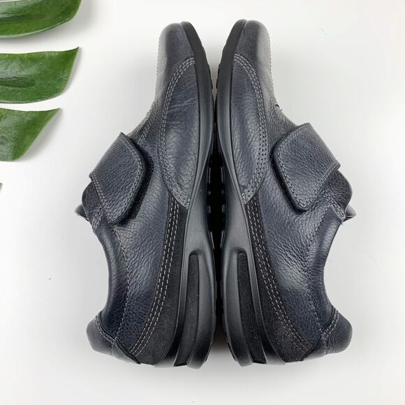 Ecco Comfort Shoes Black Leather Adjustable Strap Women's 39 US 8 8.5 - Picture 7 of 12